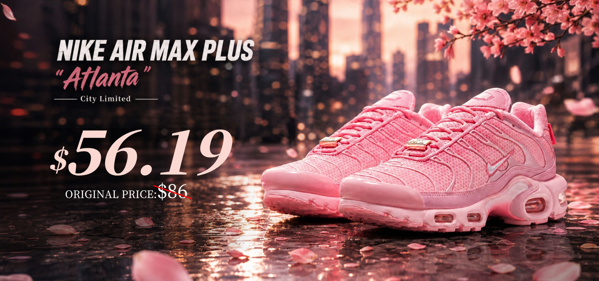 Nike Air Max Plus Atlanta promotional banner