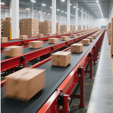 Industrial warehouse conveyor