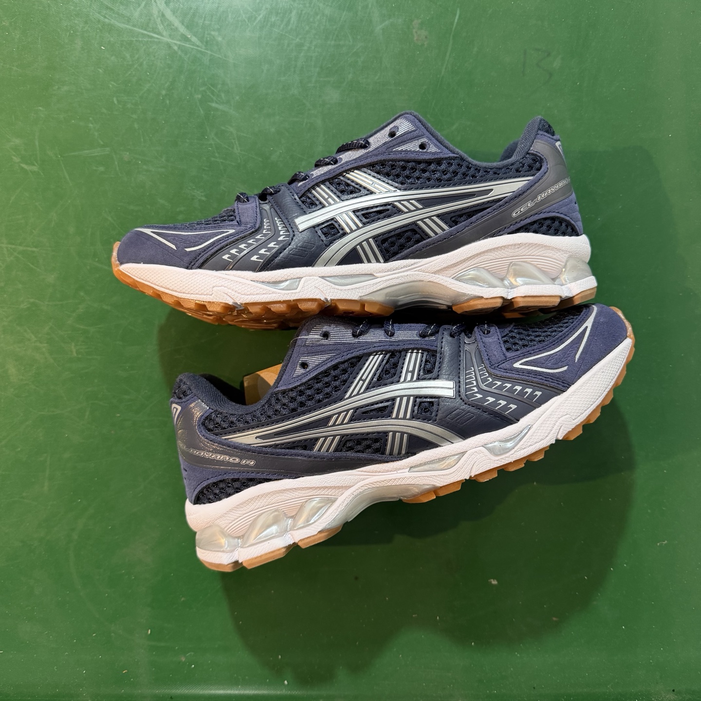 Asics Gel-Kayano 14 Deep Blue and White