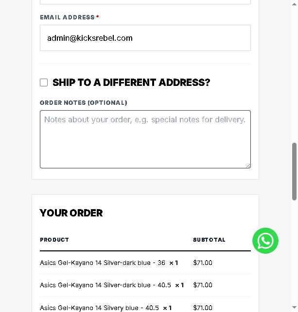 Order review
